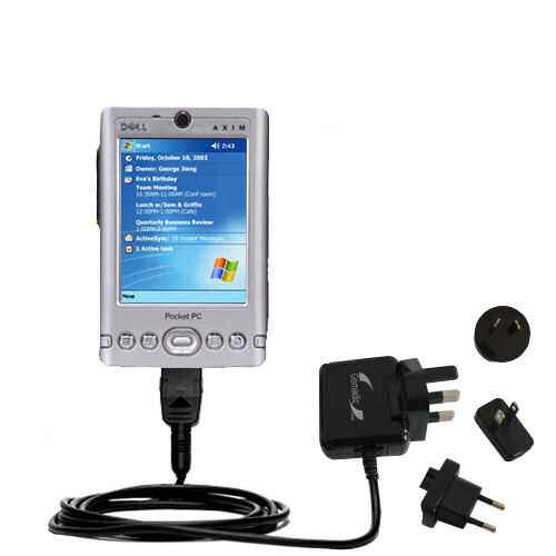 International Wall Charger compatible with the Dell Axim x30