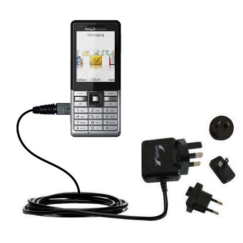 International Wall Charger compatible with the Sony Ericsson  J105a