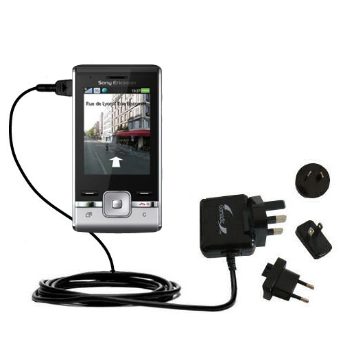International Wall Charger compatible with the Sony Ericsson  T715a