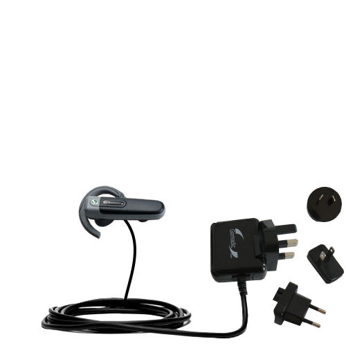 International Wall Charger compatible with the Sony Ericsson Bluetooth Headset HBH-PV705