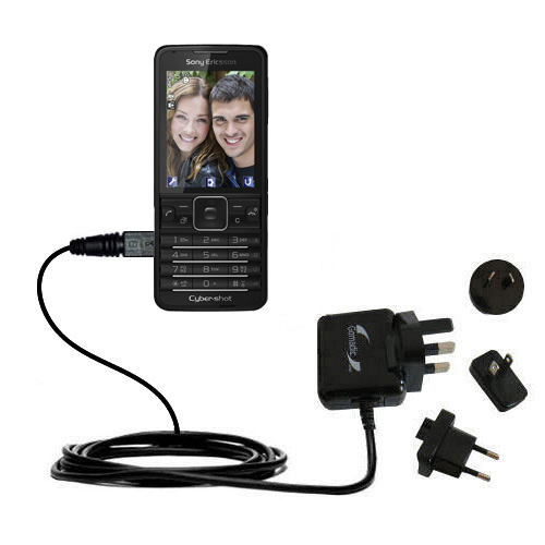 International Wall Charger compatible with the Sony Ericsson C901