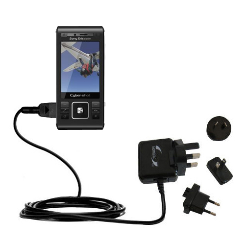 International Wall Charger compatible with the Sony Ericsson C905