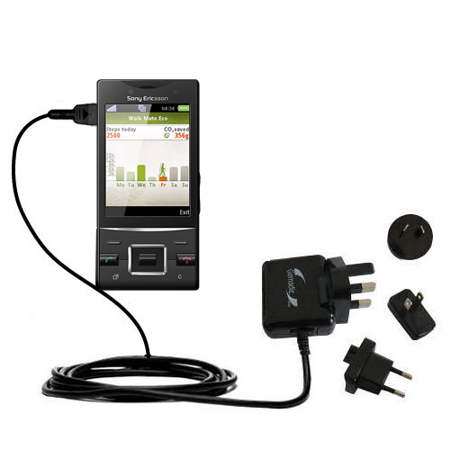 International Wall Charger compatible with the Sony Ericsson Hazel