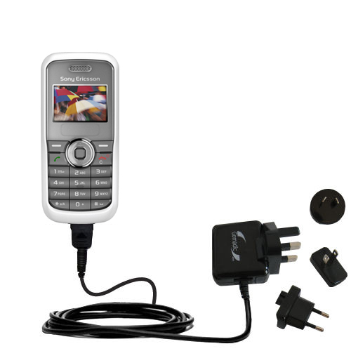 International Wall Charger compatible with the Sony Ericsson J100a