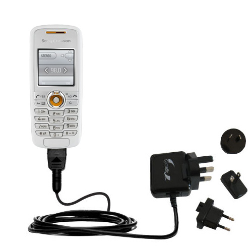 International Wall Charger compatible with the Sony Ericsson J230a