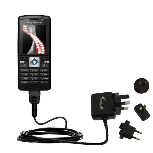 International Wall Charger compatible with the Sony Ericsson k610m