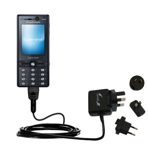 International Wall Charger compatible with the Sony Ericsson K818c