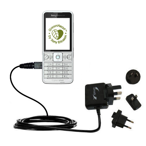 International Wall Charger compatible with the Sony Ericsson Naite A