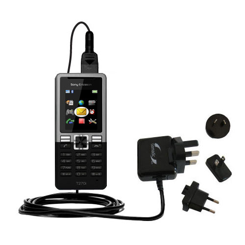 International Wall Charger compatible with the Sony Ericsson T270