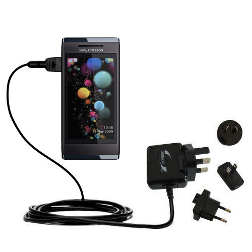 International Wall Charger compatible with the Sony Ericsson U10i
