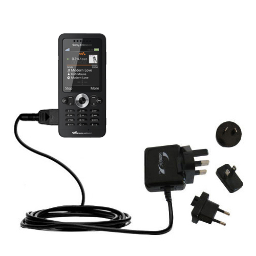 International Wall Charger compatible with the Sony Ericsson W302