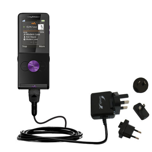 International Wall Charger compatible with the Sony Ericsson W350a