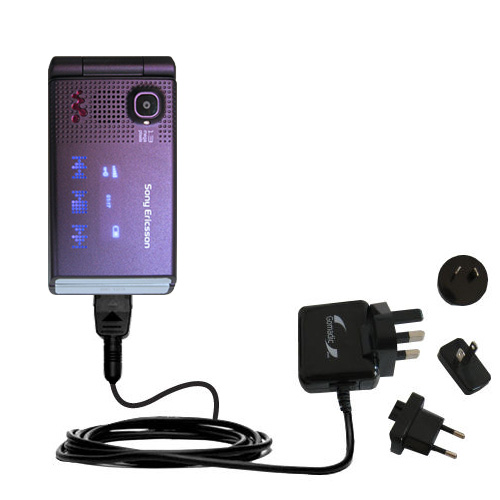 International Wall Charger compatible with the Sony Ericsson w380a