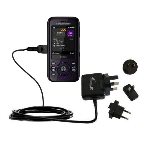 International Wall Charger compatible with the Sony Ericsson W395