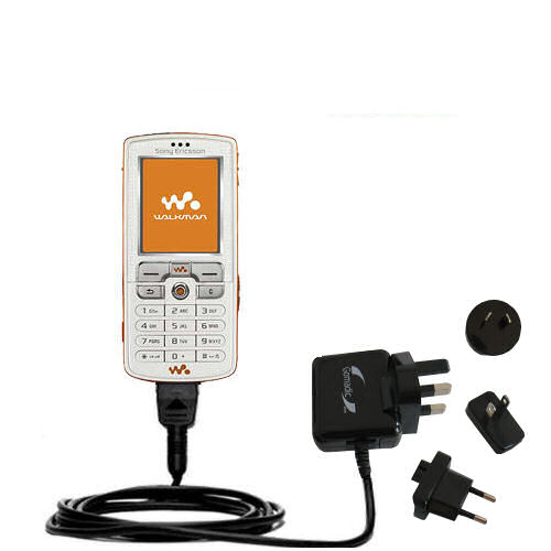 International Wall Charger compatible with the Sony Ericsson W800 / W800i