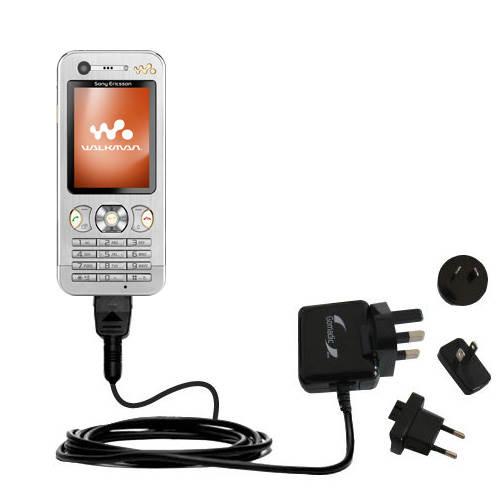 International Wall Charger compatible with the Sony Ericsson w890c