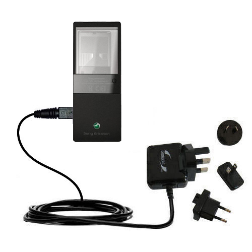 International Wall Charger compatible with the Sony Ericsson Xperia Pureness
