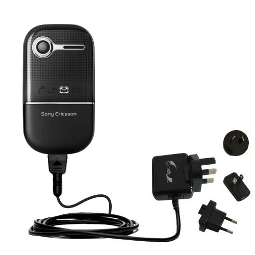 International Wall Charger compatible with the Sony Ericsson z258c