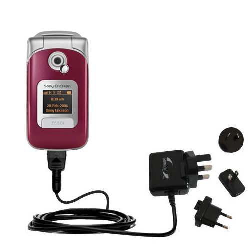 International Wall Charger compatible with the Sony Ericsson z530c