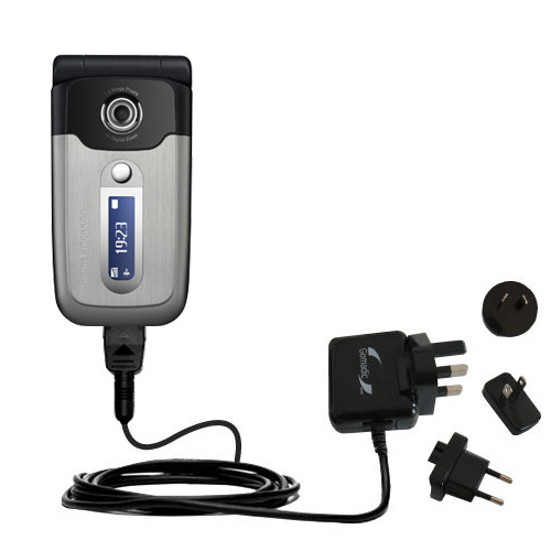 International Wall Charger compatible with the Sony Ericsson z550a