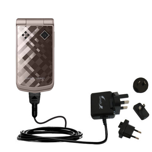 International Wall Charger compatible with the Sony Ericsson z555a