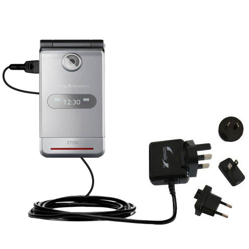 International Wall Charger compatible with the Sony Ericsson Z770