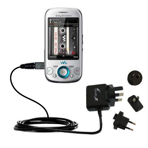 International Wall Charger compatible with the Sony Ericsson Zylo