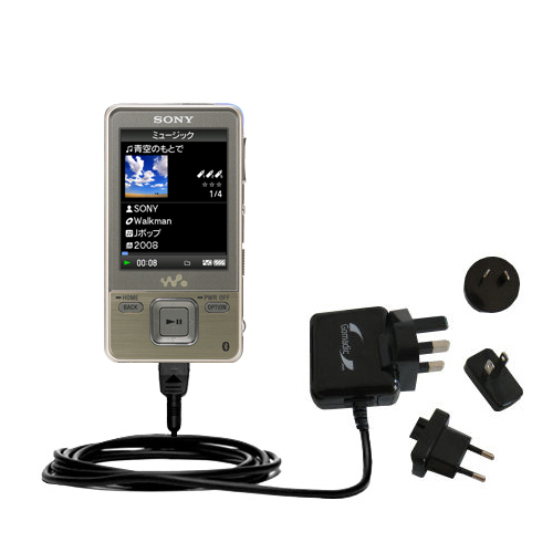 International Wall Charger compatible with the Sony Walkman NW-A820