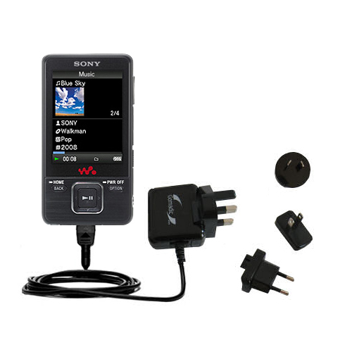 International Wall Charger compatible with the Sony Walkman NWZ-A729