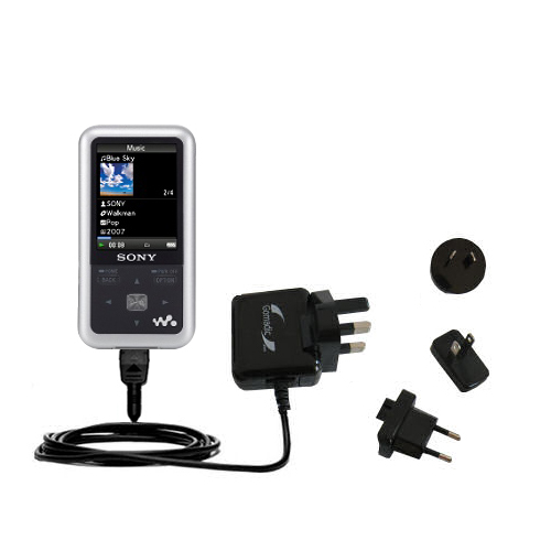 International Wall Charger compatible with the Sony Walkman NWZ-A716