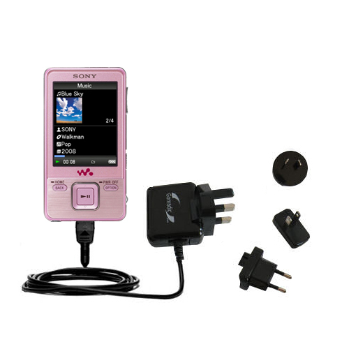 International Wall Charger compatible with the Sony Walkman NWZ-A728