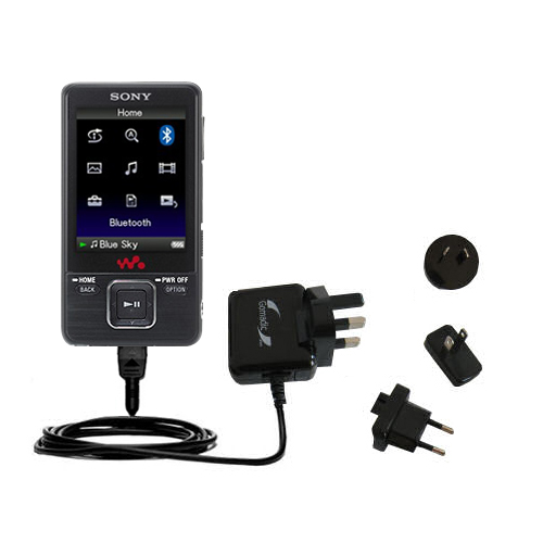 International Wall Charger compatible with the Sony Walkman NWZ-A828