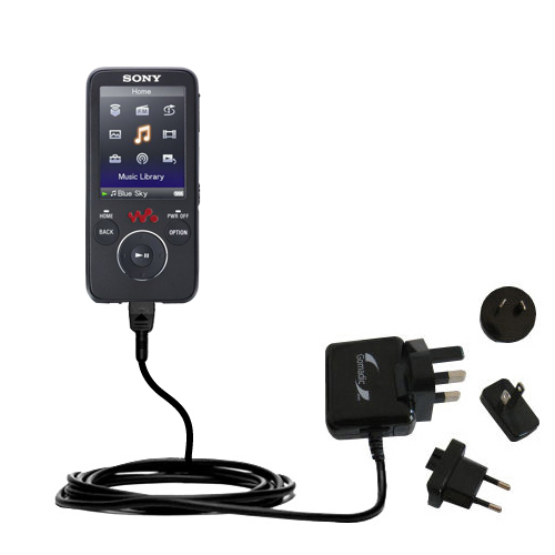 International Wall Charger compatible with the Sony Walkman NWZ-E435F