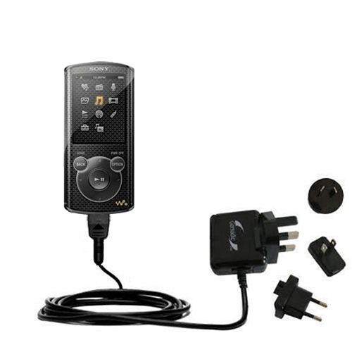 International Wall Charger compatible with the Sony Walkman NWZ-E464