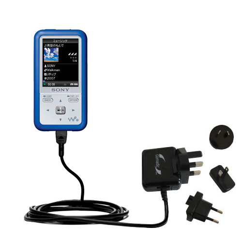 International Wall Charger compatible with the Sony Walkman NWZ-S710F