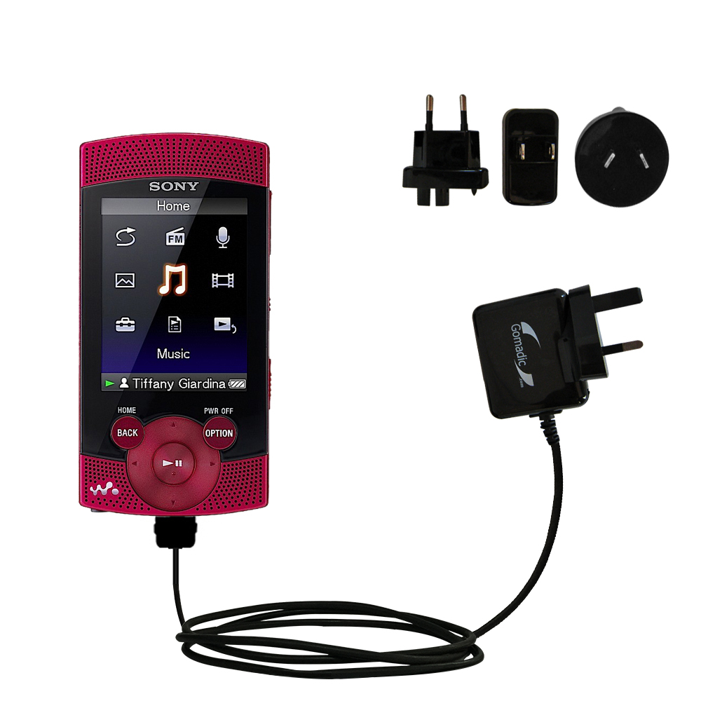 International Wall Charger compatible with the Sony Walkman S-544