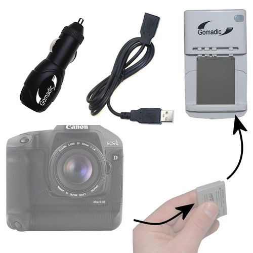 Lithium Battery Fast Charger compatible with the Canon EOS 1D