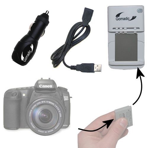 Lithium Battery Fast Charger compatible with the Canon EOS 20D