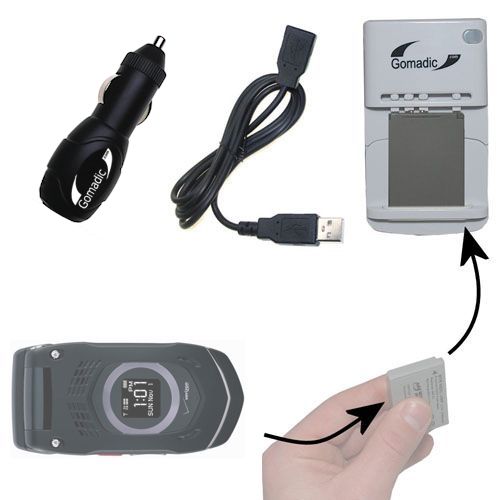 Lithium Battery Fast Charger compatible with the Casio Gzone Rock C731