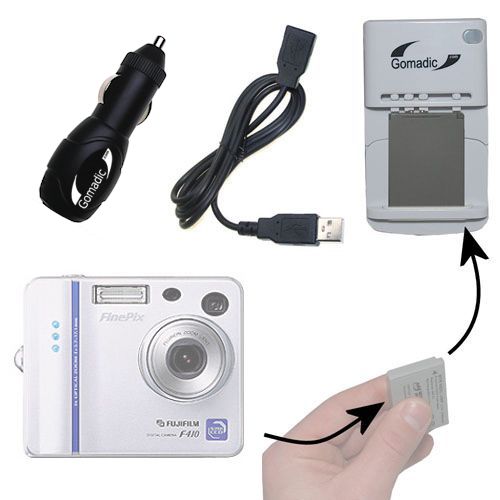 Lithium Battery Fast Charger compatible with the Fujifilm FinePix F402