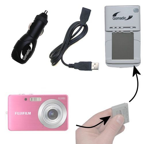 Lithium Battery Fast Charger compatible with the Fujifilm FinePix J12