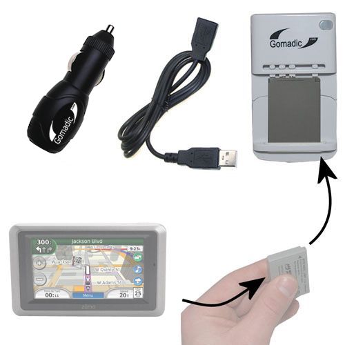 Lithium Battery Fast Charger compatible with the Garmin Zumo 665