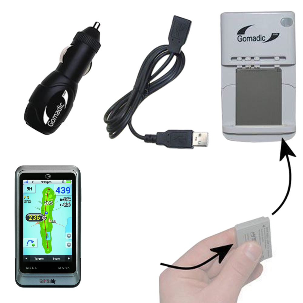 Lithium Battery Fast Charger compatible with the Golf Buddy PT4