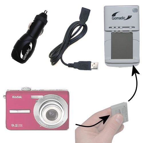 Lithium Battery Fast Charger compatible with the Kodak EasyShare M320