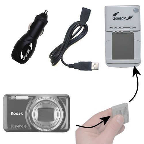 Lithium Battery Fast Charger compatible with the Kodak EasyShare M583