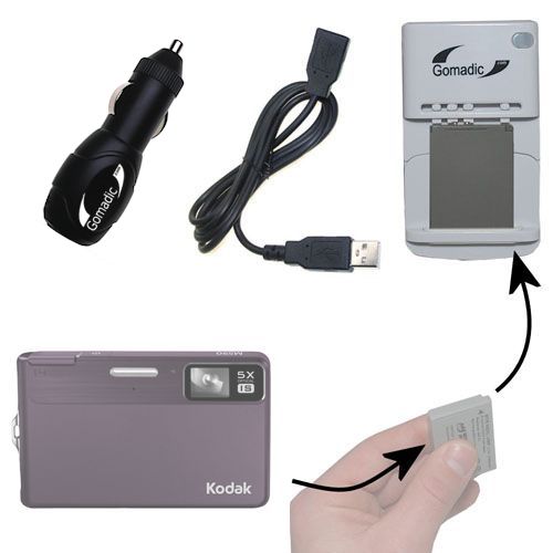Lithium Battery Fast Charger compatible with the Kodak EasyShare M590