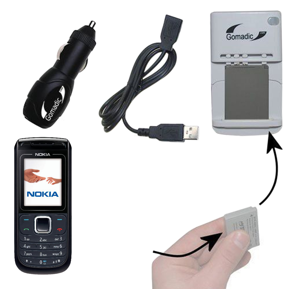 Lithium Battery Fast Charger compatible with the Nokia 1650 1661 1680