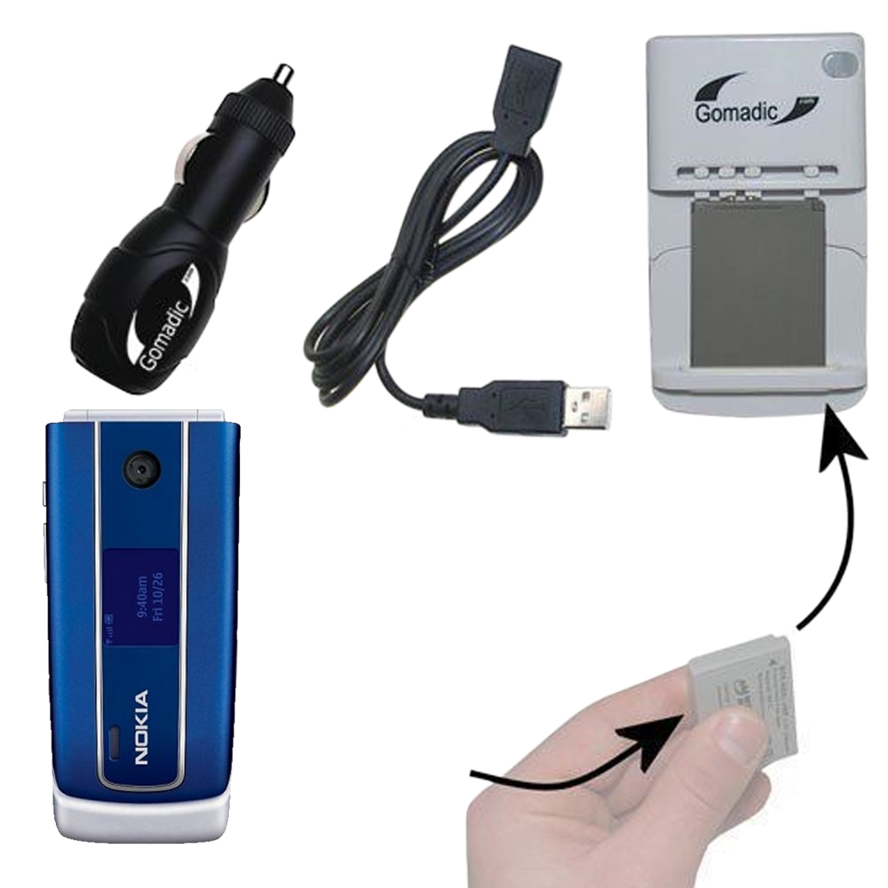 Lithium Battery Fast Charger compatible with the Nokia 3555 3610 3711