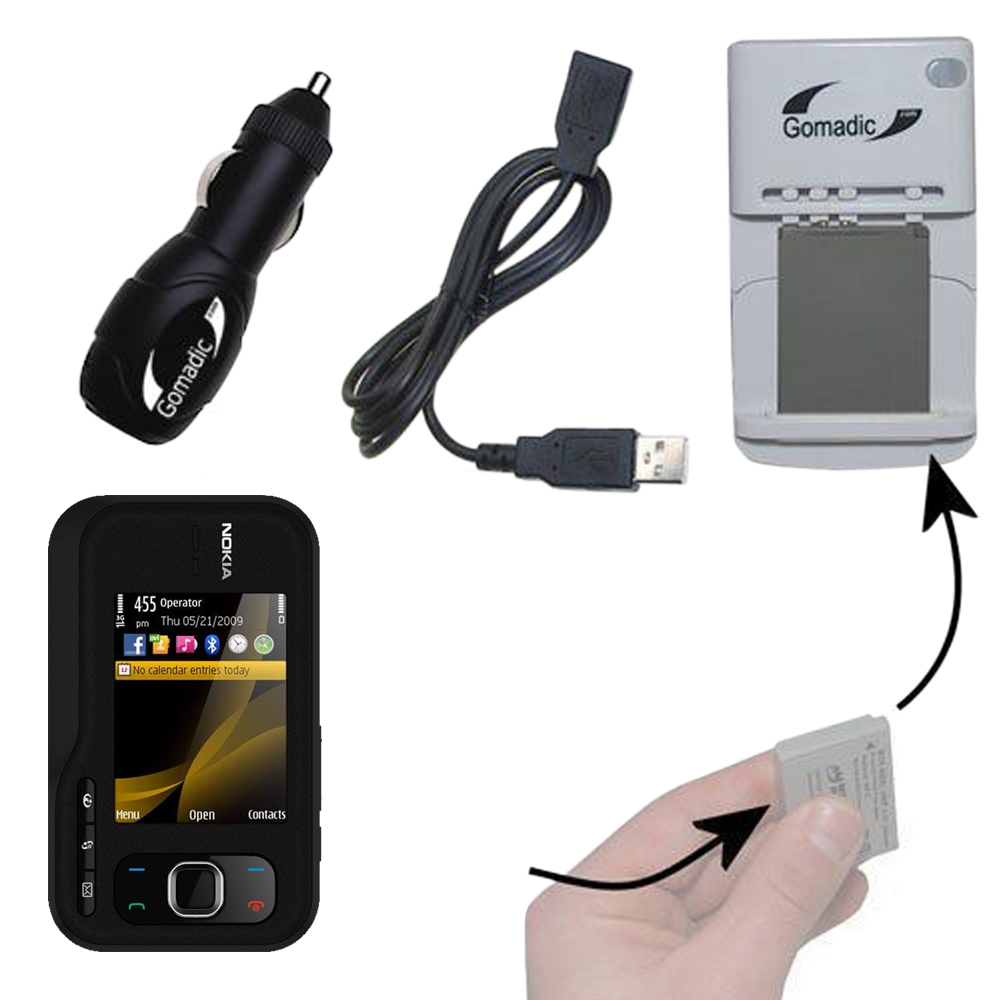 Lithium Battery Fast Charger compatible with the Nokia 6790