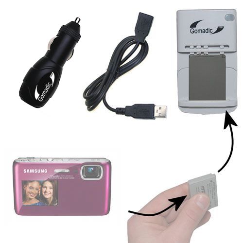 Lithium Battery Fast Charger compatible with the Samsung DualView ST100